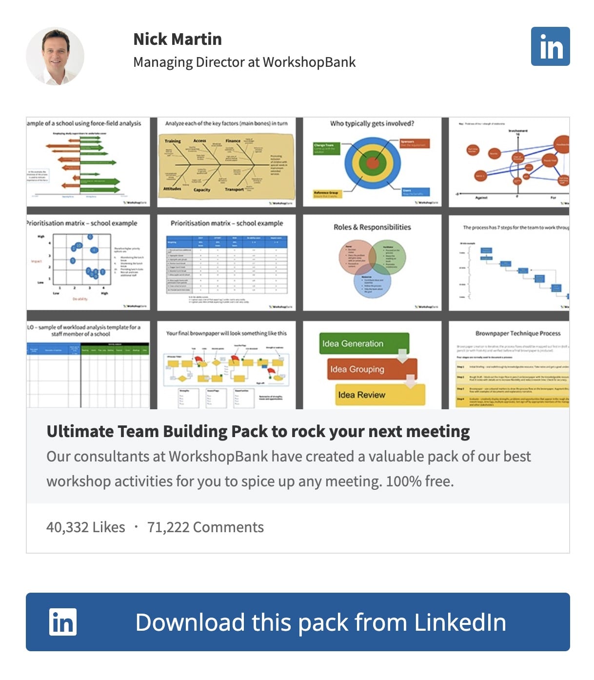 Ultimate Team Building Pack 1 On Linkedin